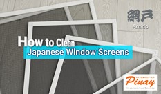 How to Clean Japanese Window Screens (Amido)
